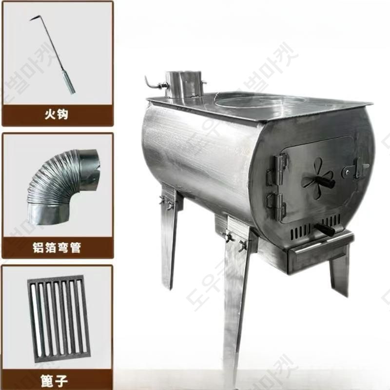 캠핑화목난로 펠렛 곤로 주물 미니 차박 이동식 휴대용 - 상세 이미지 4