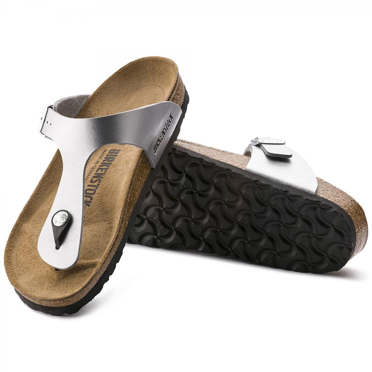 버켄스탁 메탈릭 스트랩 샌들 Gizeh BirkoFlor 0043851/0043853 SILBER - 상세 이미지 5