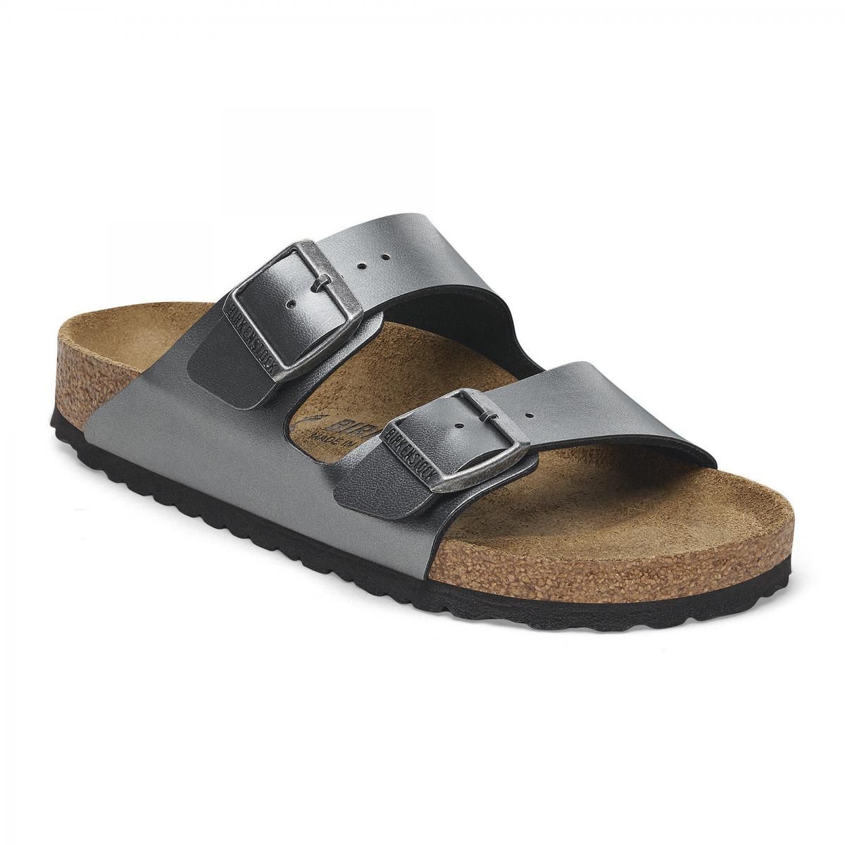 버켄스탁 베이직 스트랩 버클 샌들 Arizona BirkoFlor 1029233/1029224 SCHWARZ METALLIC - 상세 이미지 2