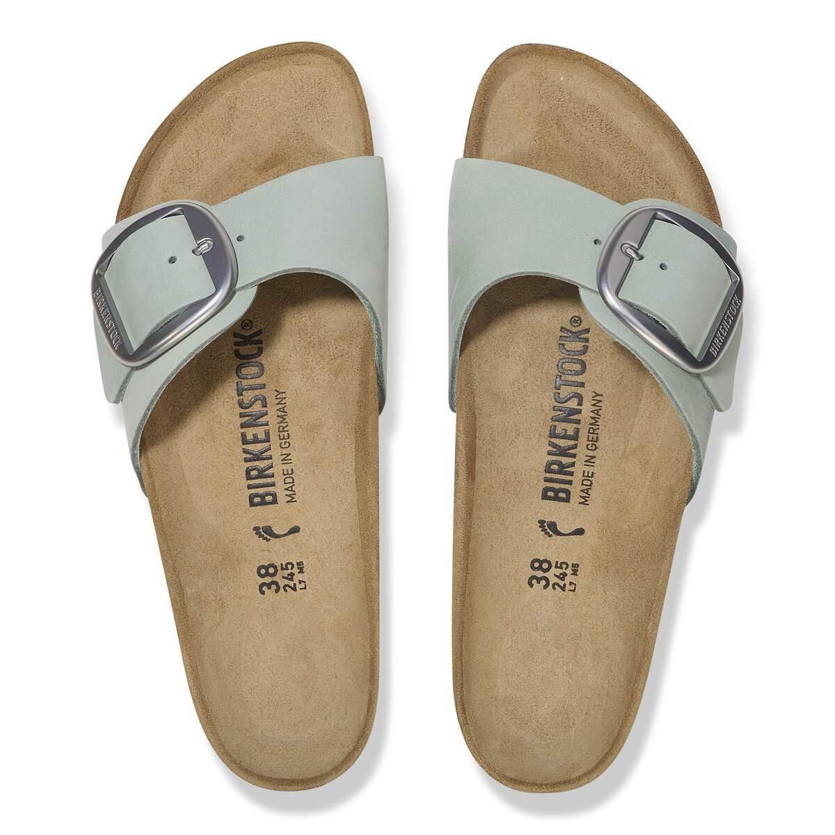 버켄스탁 빅버클 누벅레더 슬라이드 샌들 마드리드 1029292/1029293 PURE SAGE - 상세 이미지 3