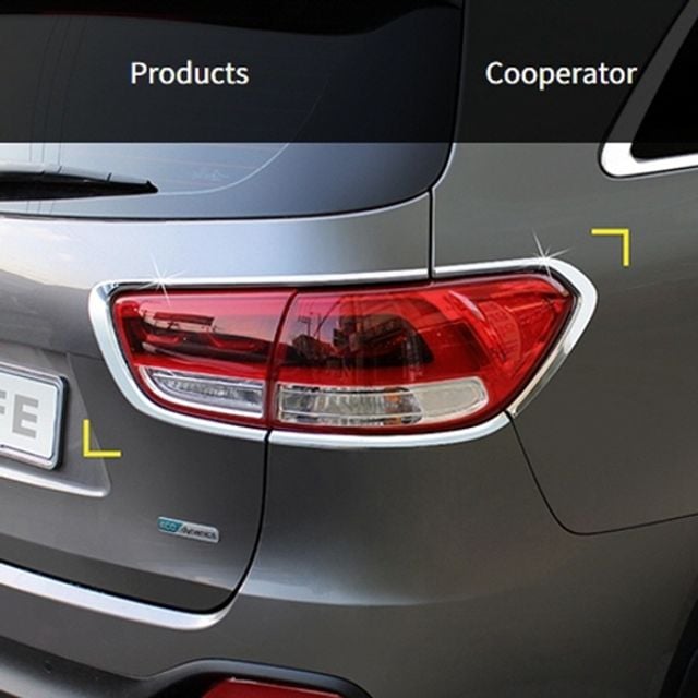 올뉴쏘렌토 리어램프몰딩 6pcs 자동차외관몰딩 - 상품 이미지