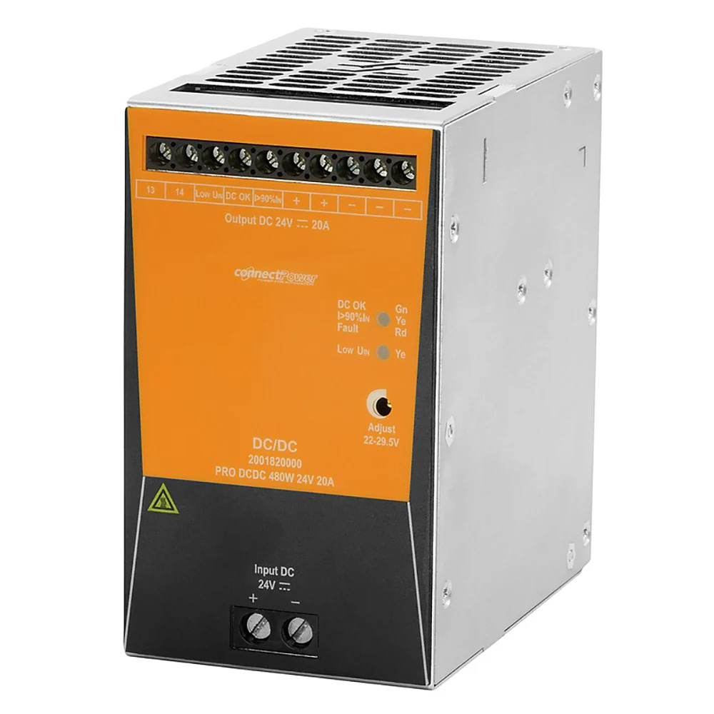2001820000 PRO DCDC 480W 24V 20A 스위칭 전원공급장치 DC/DC 컨버터은 하게 로 작동