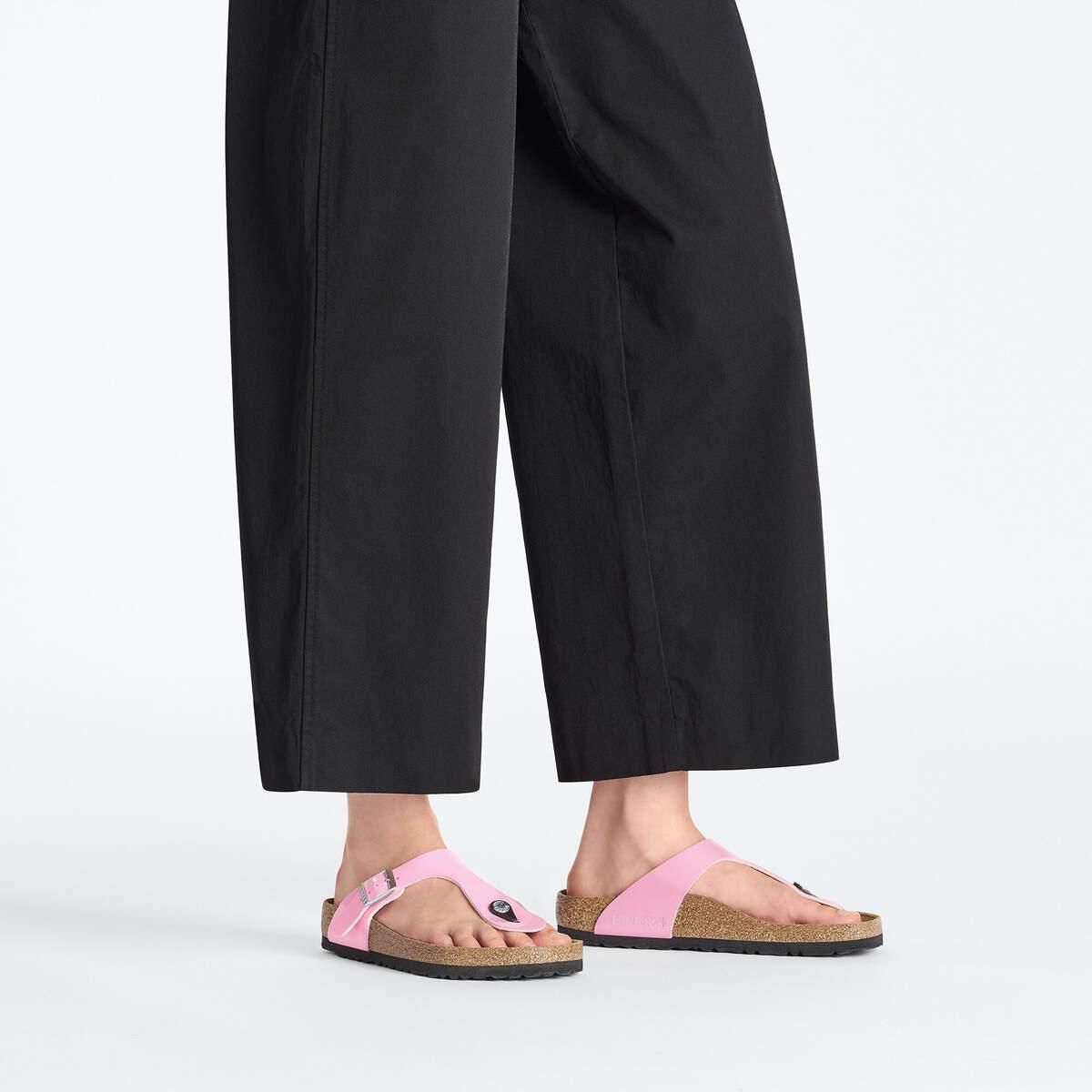 버켄스탁 지제 버코 플로 페이턴트 캔디 핑크 블랙 1026937 PATENT CANDY PINK/BLACK - 상세 이미지 4