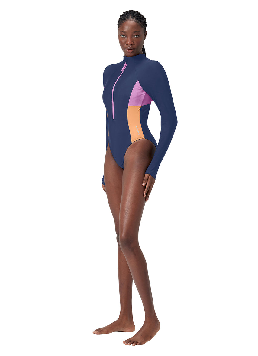 스피도 Long Sleeve Zip Colorblock One Piece - 상세 이미지 4