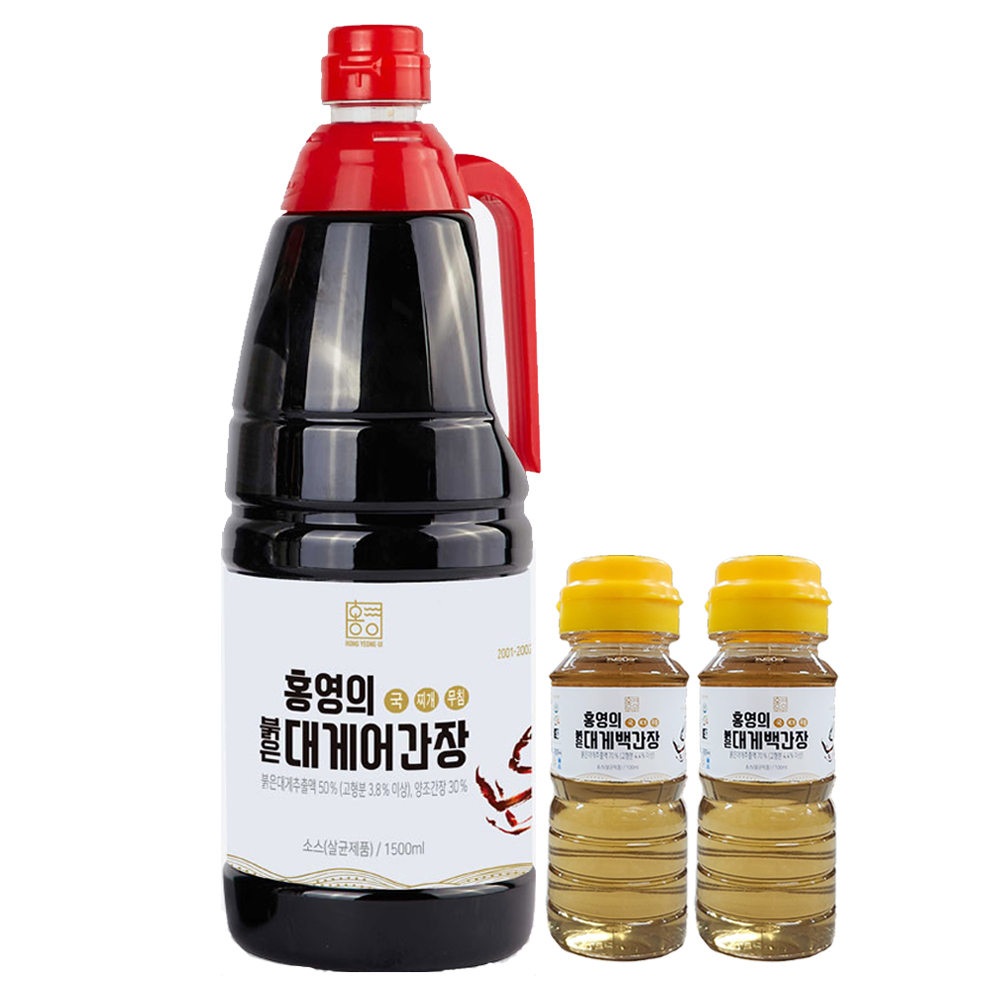 영덕 홍영의 어간장 붉은대게 맑고 투명한 백간장1.5L/100mlx2 - 상세 이미지 2