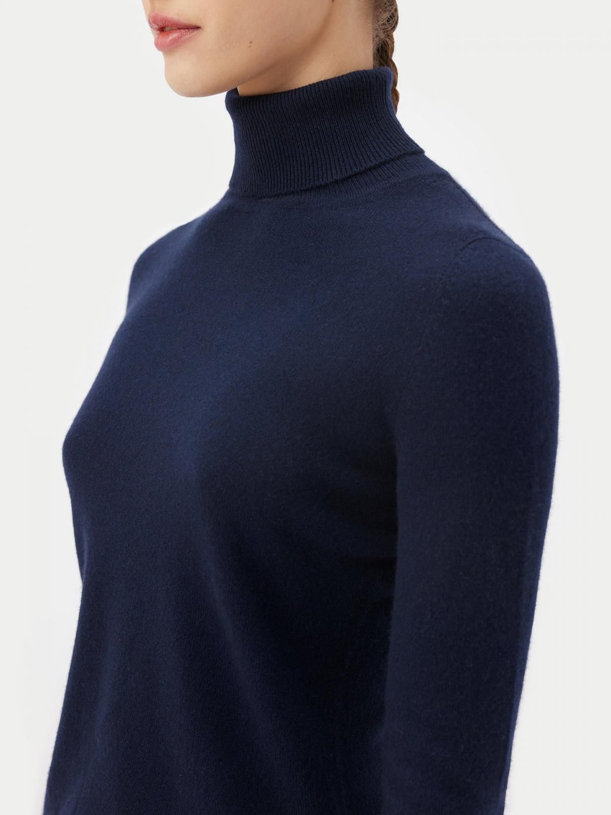 고비캐시미어 기본 캐시미어 터틀넥 스웨터 KW050303-1479S0000-002E MARINEBLAU 이미지 6
