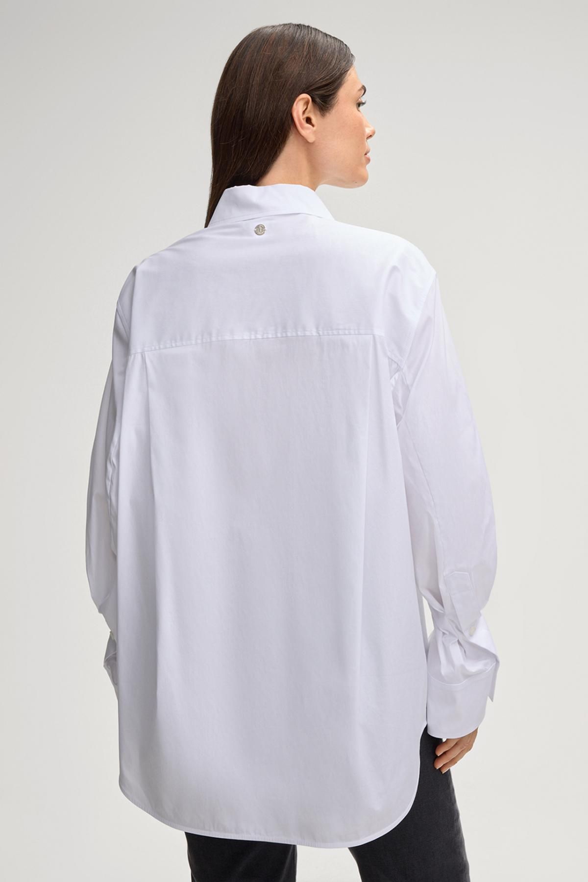 윱 오버사이즈 화이트 블라우스 30048890-10018868-100 ONE COLOR - 상세 이미지 4