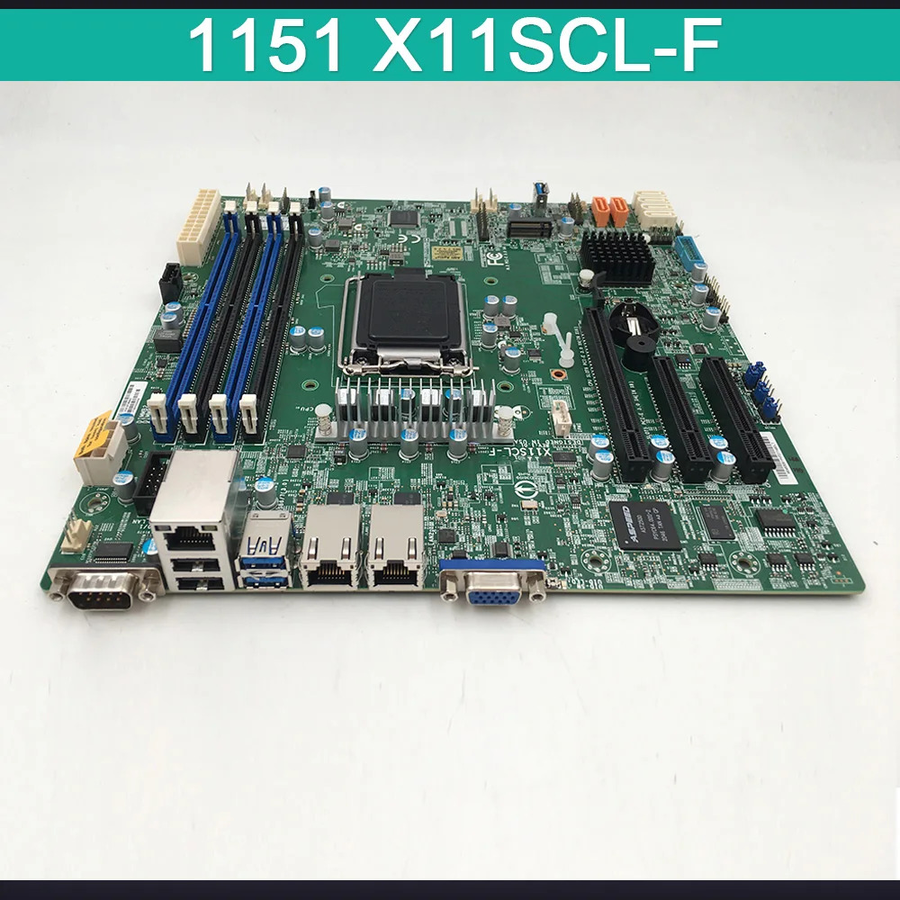 Supermicro 단일 채널 C242 칩 LGA 1151 X11SCL-F서버 마더보드