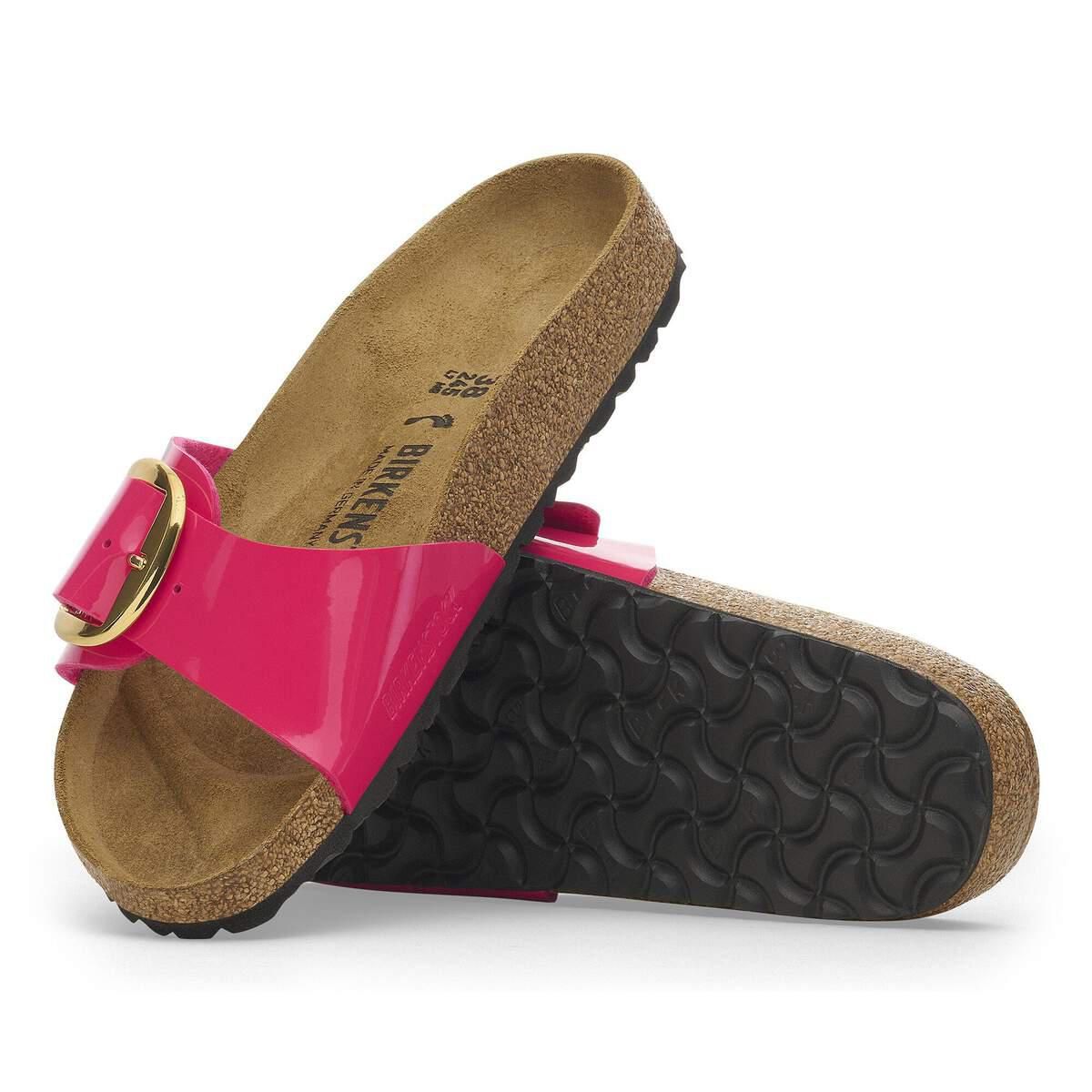 버켄스탁 빅버클 BirkoFlor 페이턴트 슬라이드 샌들 1027842/1027854 PATENT FUCHSIA FUSION - 상세 이미지 4