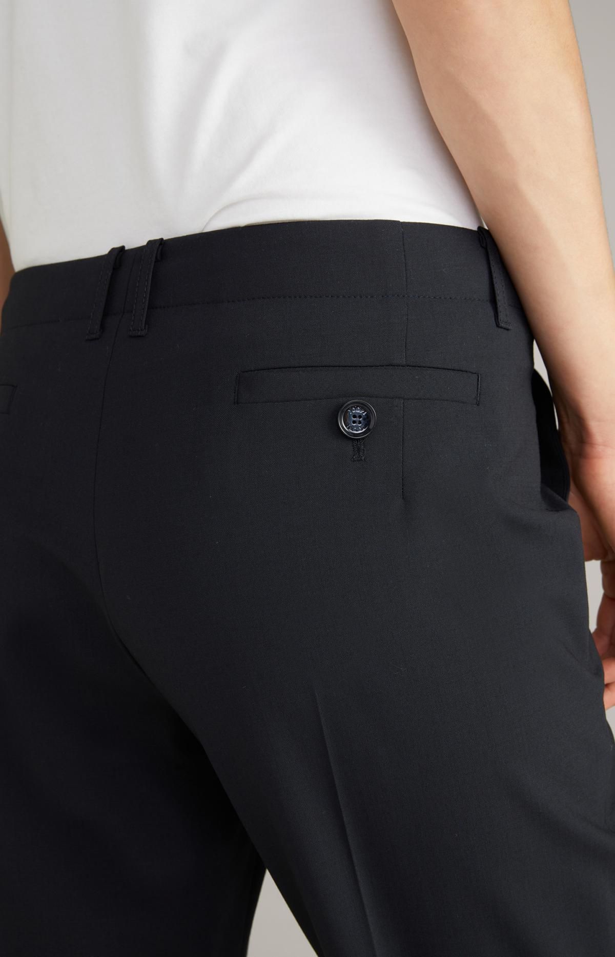 윱 테크니컬 울믹스 네이비 슬림핏 정장 팬츠 30038417-10010448-405 NAVY - 상세 이미지 4