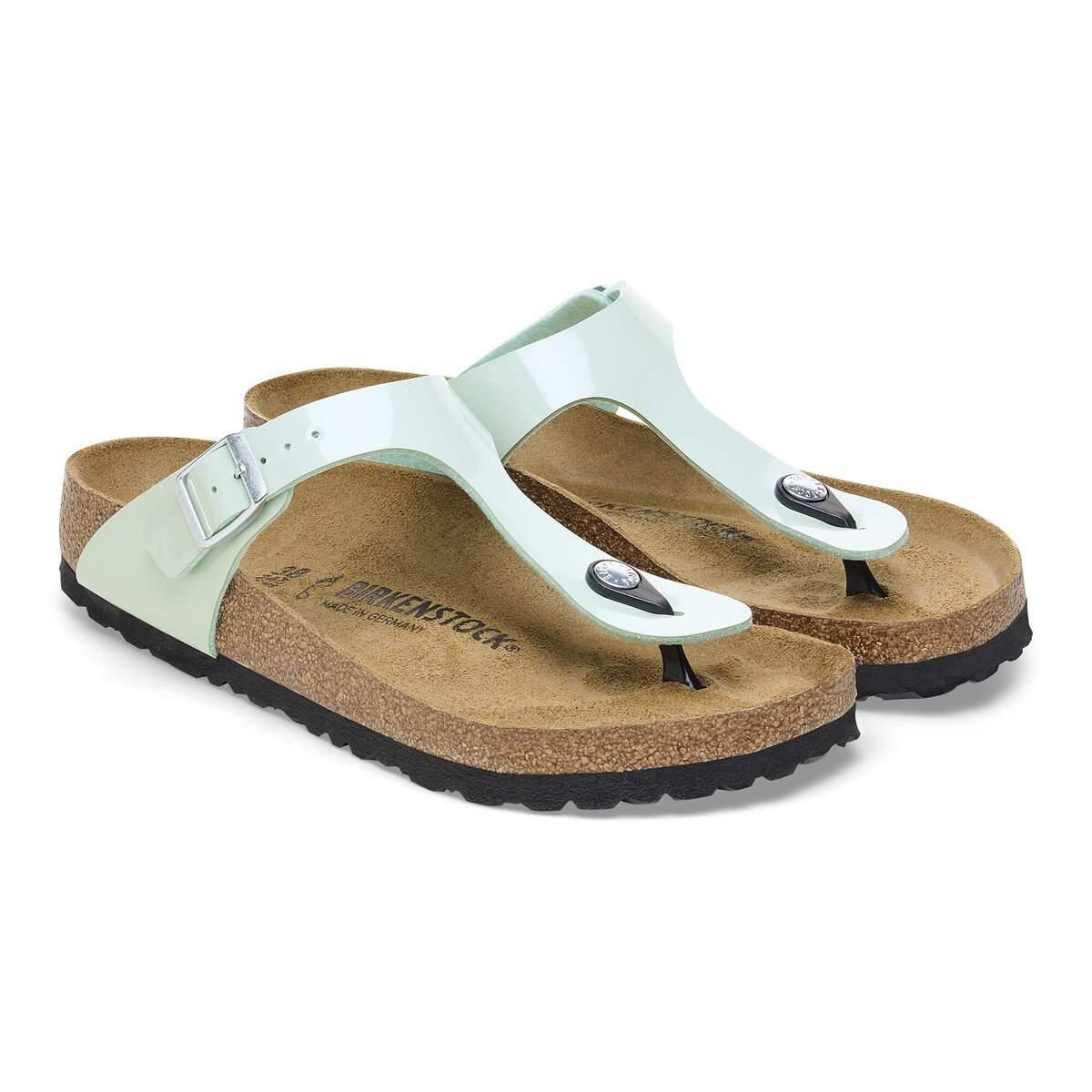 버켄스탁 스트랩 샌들 Gizeh BirkoFlor 페이턴트 1026956/1026964 PATENT SURF GREEN - 상세 이미지 4