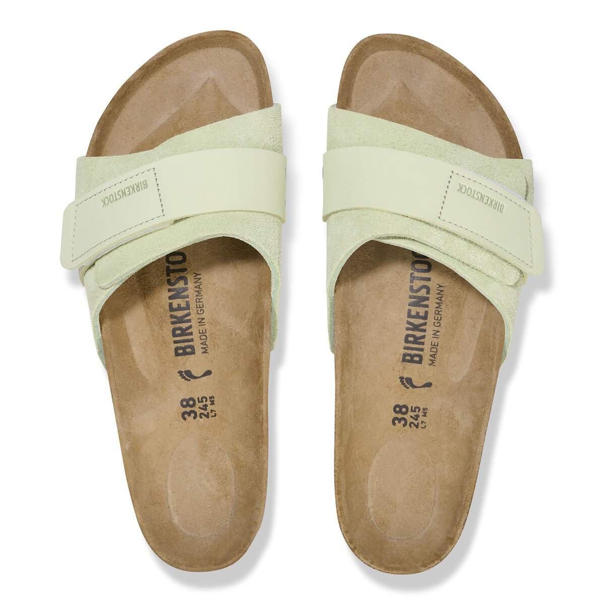 버켄스탁 오이타 스웨이드 벨크로 스트랩 샌들 라임 1026482 FADED LIME - 상세 이미지 3