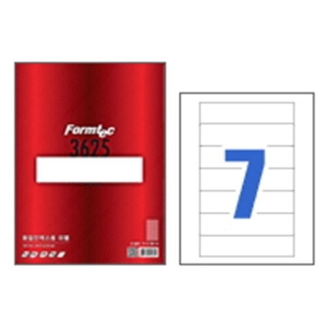 한국폼텍 폼텍라벨지 3625 (7칸) (100매) - 상품 이미지