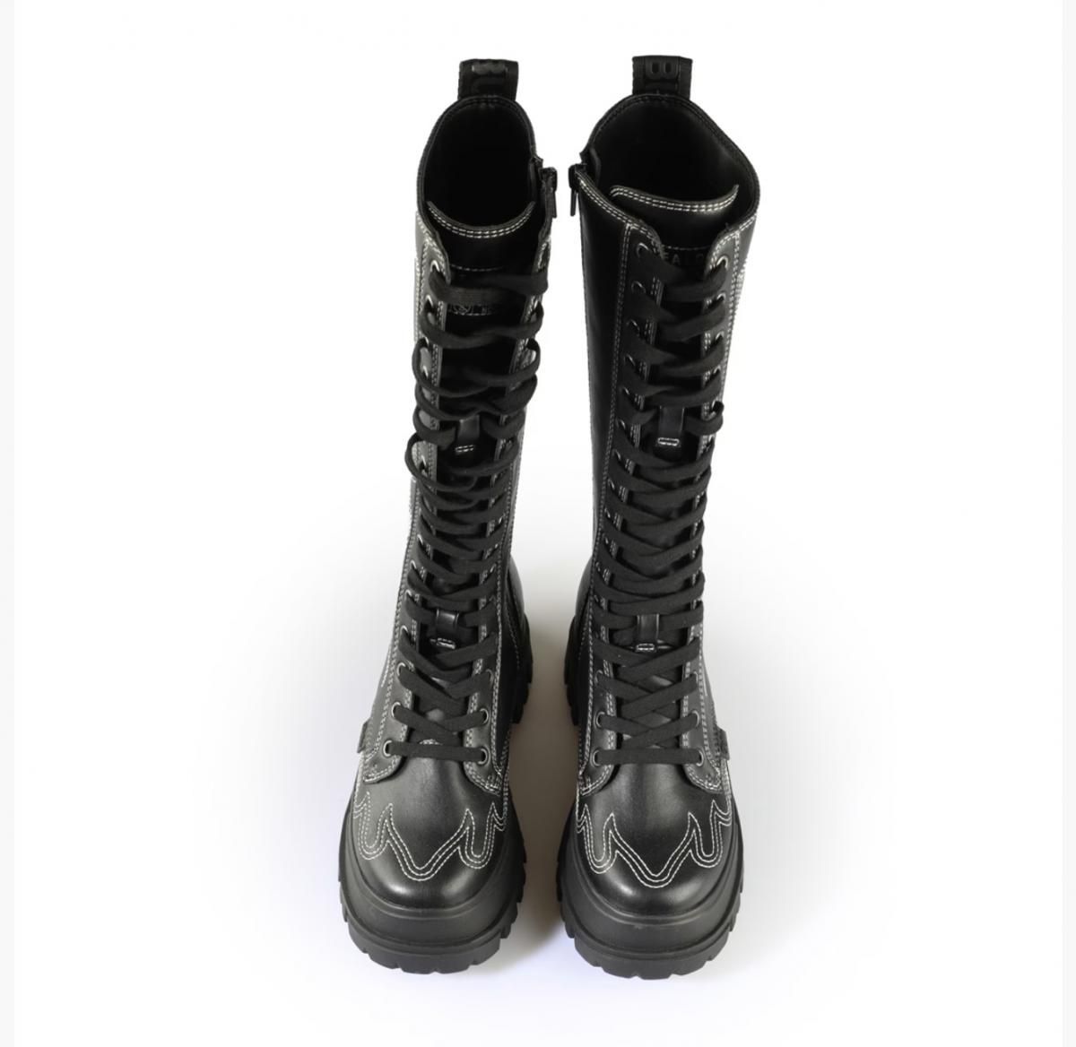 버팔로 웨스턴 테크니컬 롱 레이스업 부츠 02386088 WEISS/SCHWARZ - 상세 이미지 2