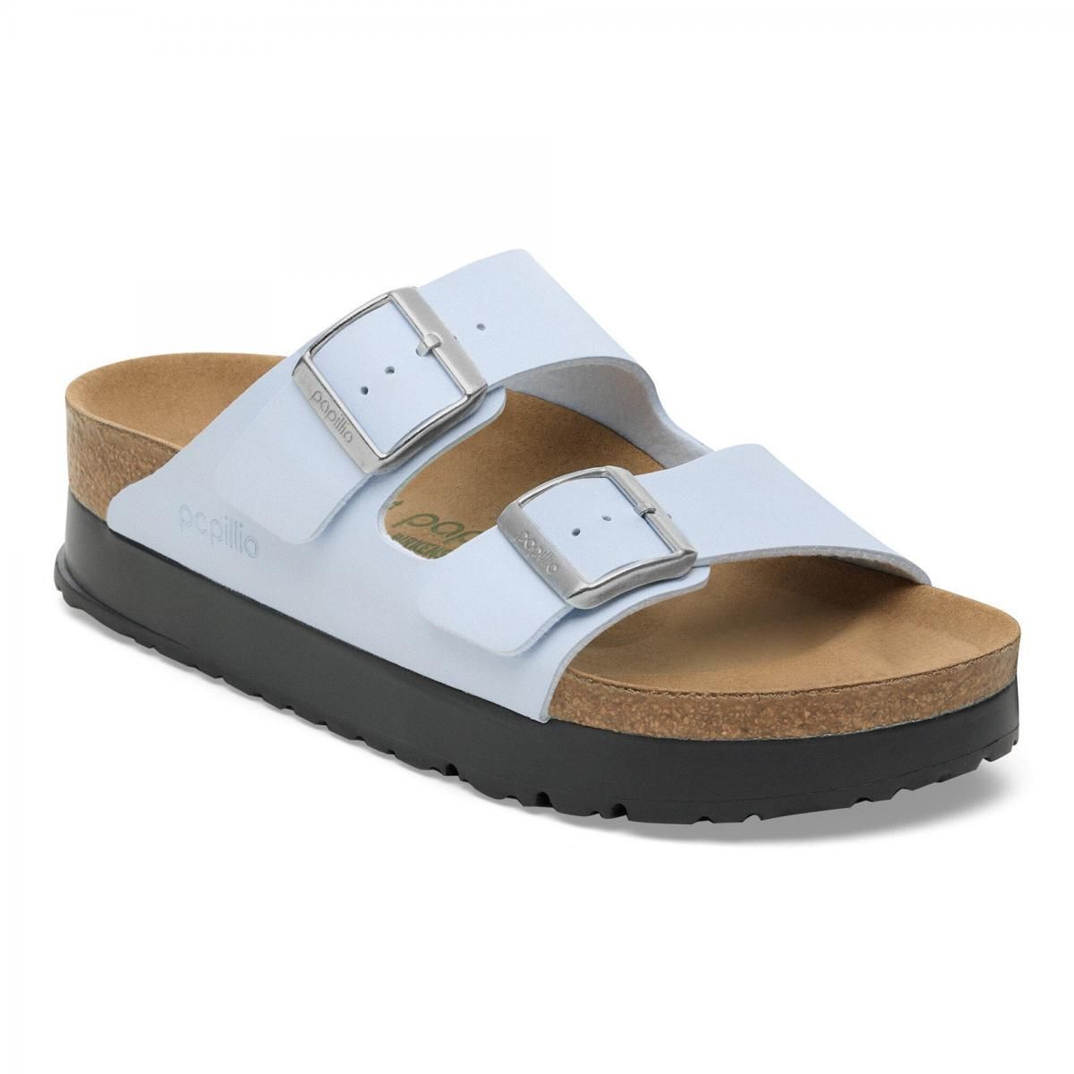 파필리오 플랫폼 비건 버클 스트랩 샌들 Arizona PAP Flex BirkoFlor 1030415 BABY BLUE - 상세 이미지 2