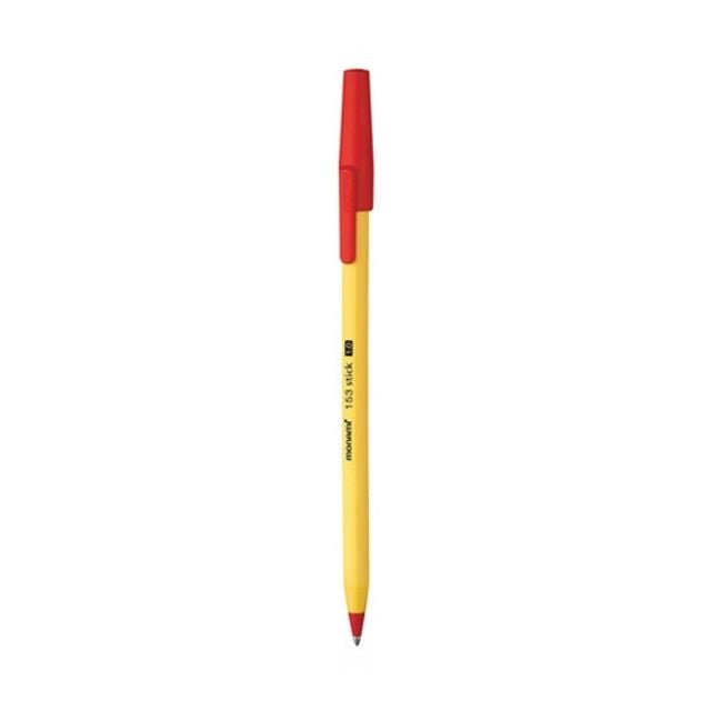 모나미 153스틱 1.0mm 적색 GR(144개입) - 상품 이미지