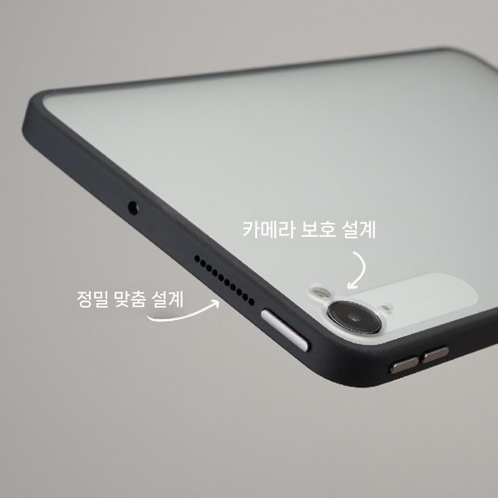 샤오미 레드미 K 패드 케이스 마그네틱 보호 곡선 알루미늄 합금 버튼 광택 투명 커버 - 상세 이미지 3
