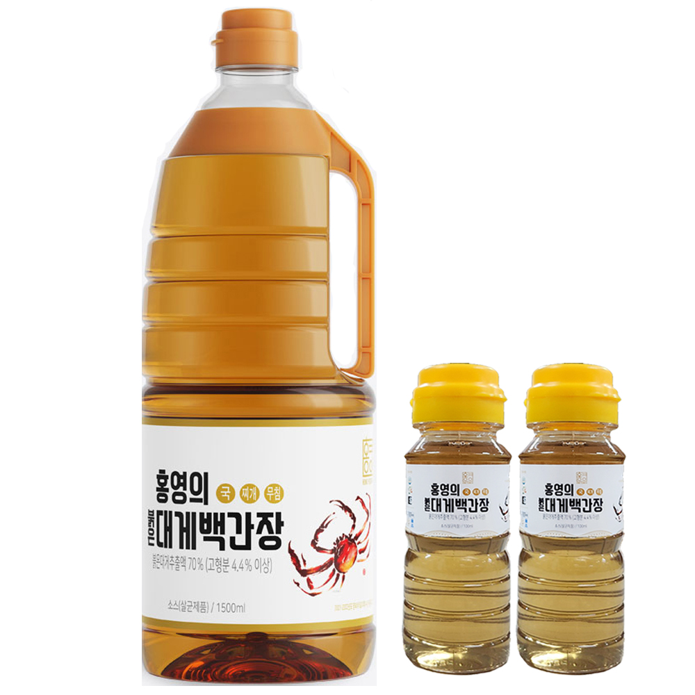 영덕 홍영의 어간장 붉은대게 맑고 투명한 백간장1.5L/100mlx2 - 상세 이미지 3
