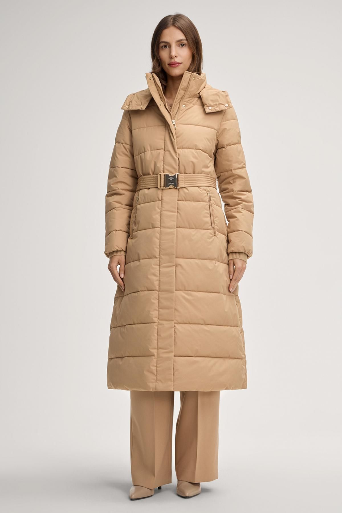 윱 테크니컬 벨트 롱 패딩 코트 베이지 30048842-10020261-268 ONE COLOR - 상세 이미지 2