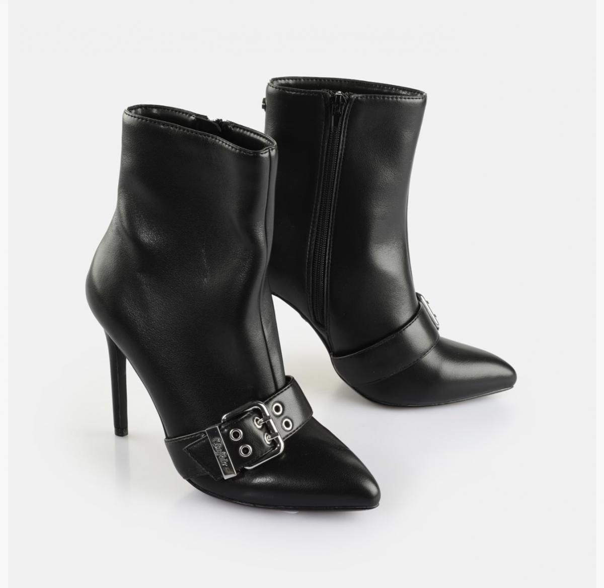 버팔로 스틸레토힐 앵클부츠 Juliet Bootie Belt 02377214 SCHWARZ - 상세 이미지 3
