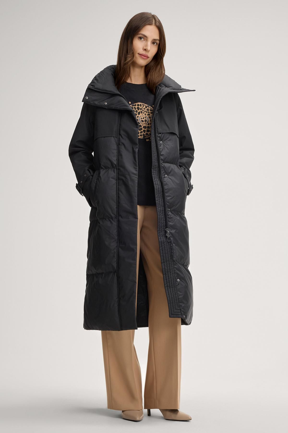 윱 테크니컬 벨트 롱 패딩 코트 블랙 30048877-10012095-001 ONE COLOR - 상세 이미지 3