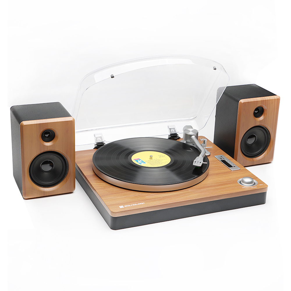 LP 감상 턴테이블 플레이어 블루투스 스피커 20W 고출력 사운드룩 SLT-2030PRO - 상세 이미지 3