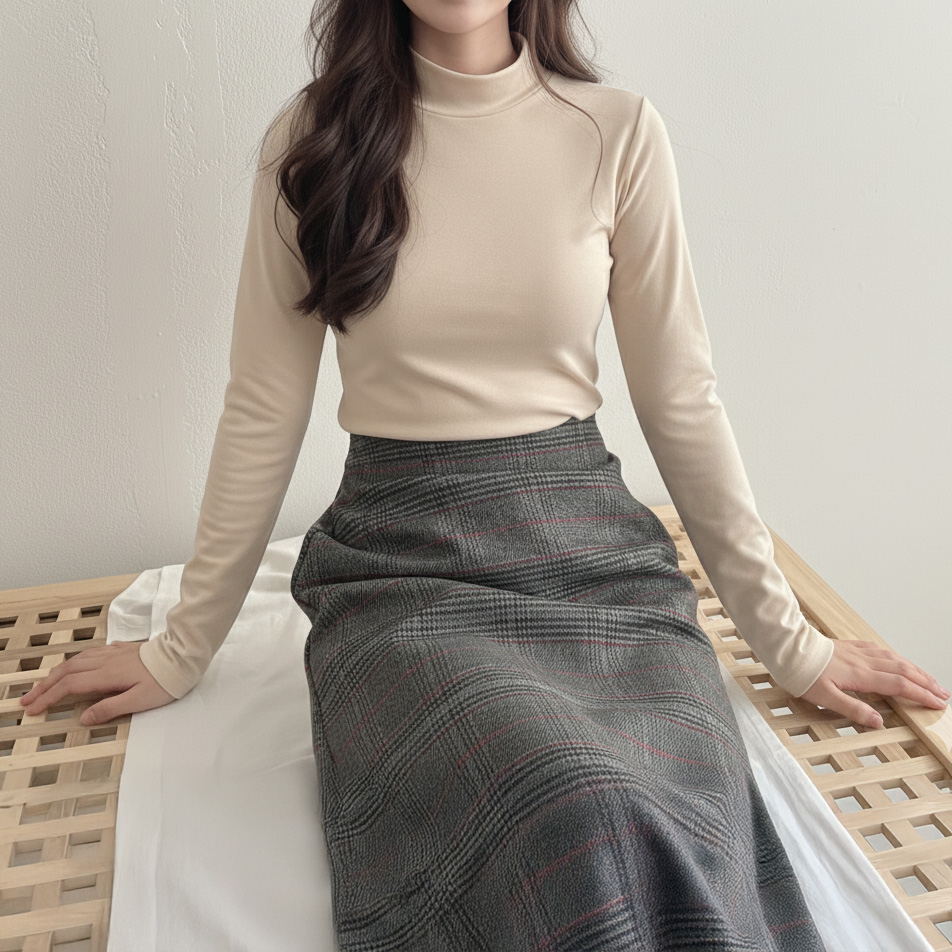 2+1 반목폴라티 얇은기모안감 겨울이너끝판왕겨울기본템 기모이너스판 - 상세 이미지 3