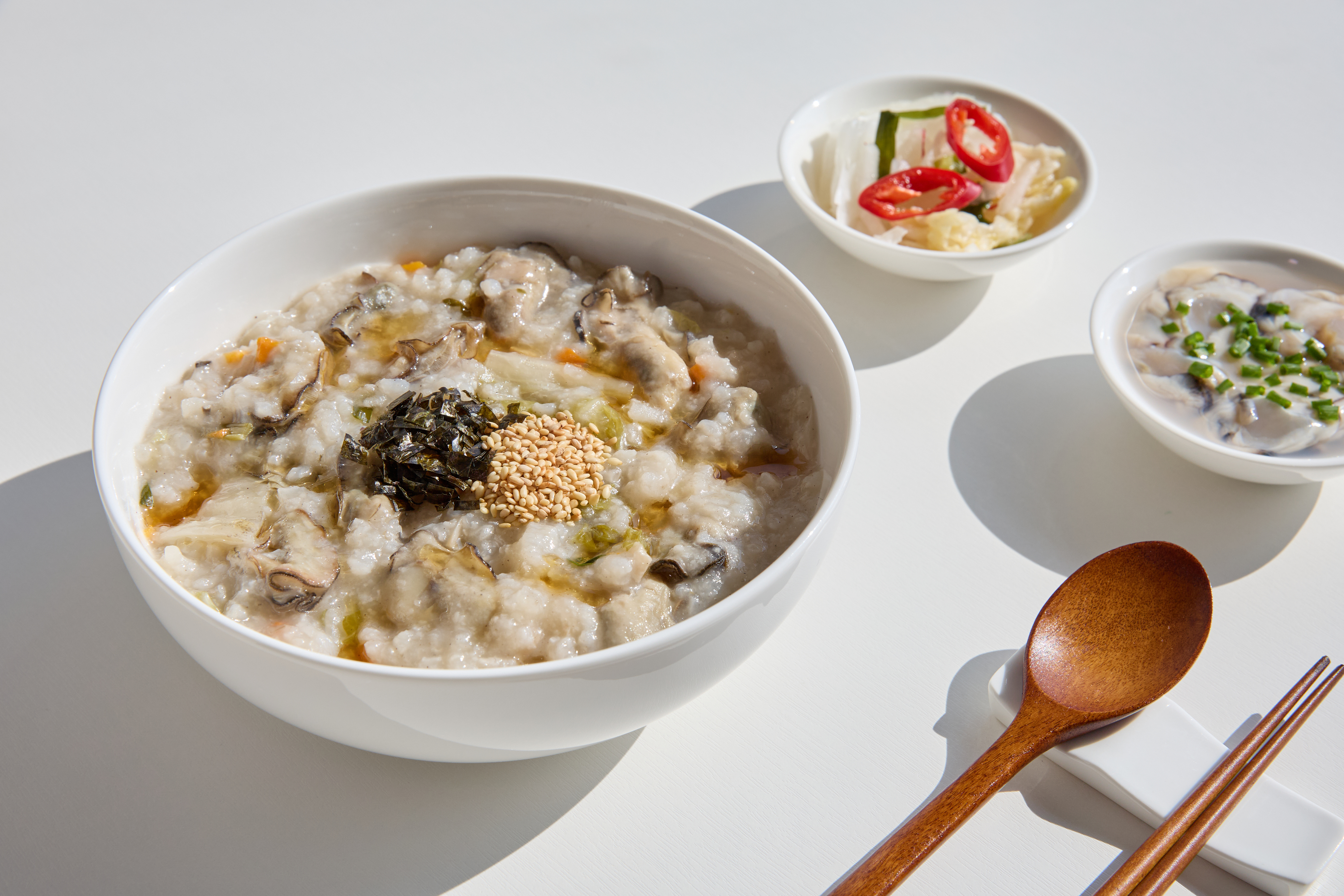 직접양식 생굴 16% OK죽 수출용 Oyster Kimchi 죽 국내산 김치 이미지 6