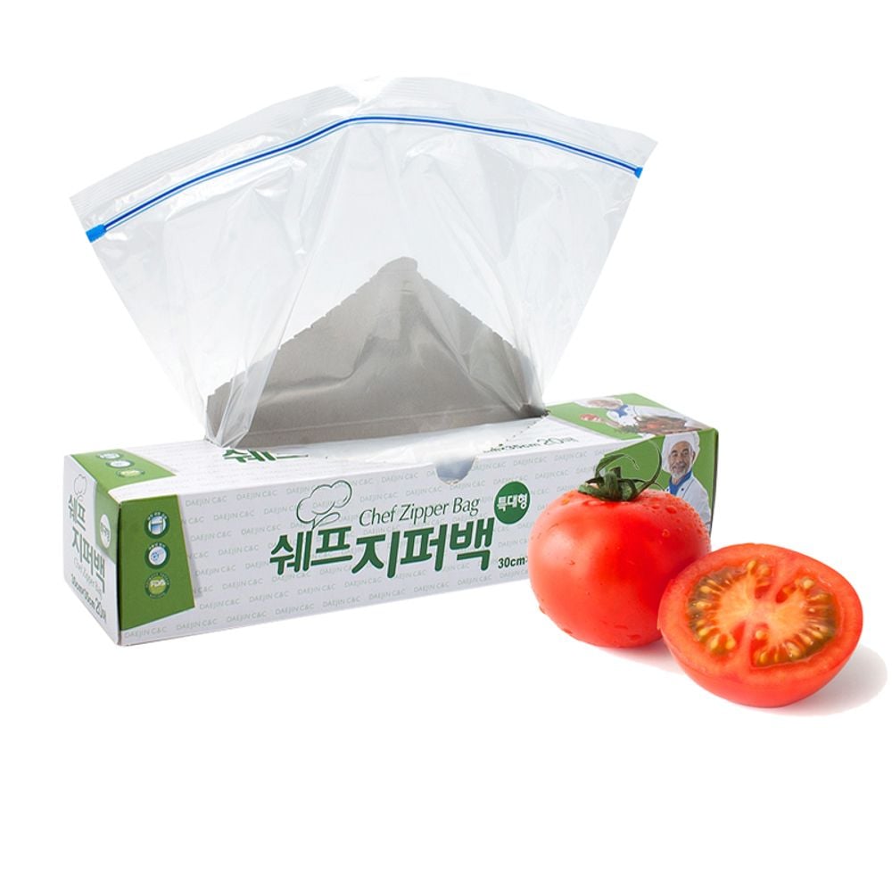 쉐프 지퍼백 특대형 20매 (10개)묶음 - 상품 이미지