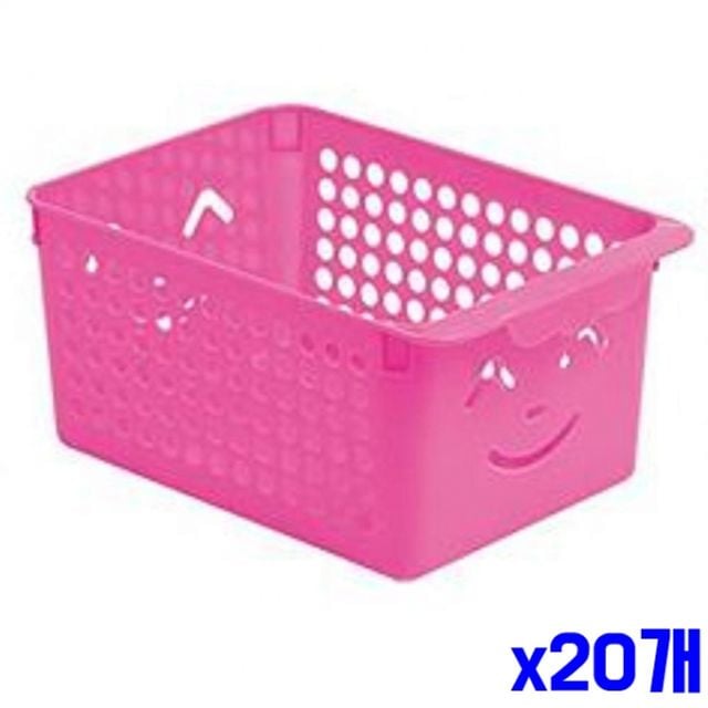 인테리어 스마일 키즈바스켓 3호-색상랜덤 x20개 - 상품 이미지