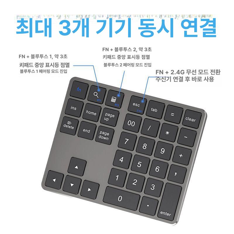 아이패드 단축키 키보드 무선 작업패드 드로잉 영상 편집 디자이너 키패드 - 상세 이미지 2