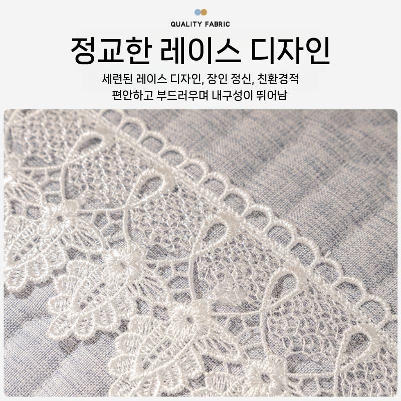 쇼파패드6인용 사계절 6인용 패브릭 소파 넓은 커버 아마민-그레이 90x70cm 이미지 6