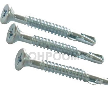 오품협력사 [이이오품] 직결피스 날개형 500EA 백색 SDS FH 8x25 SRW WING 1봉