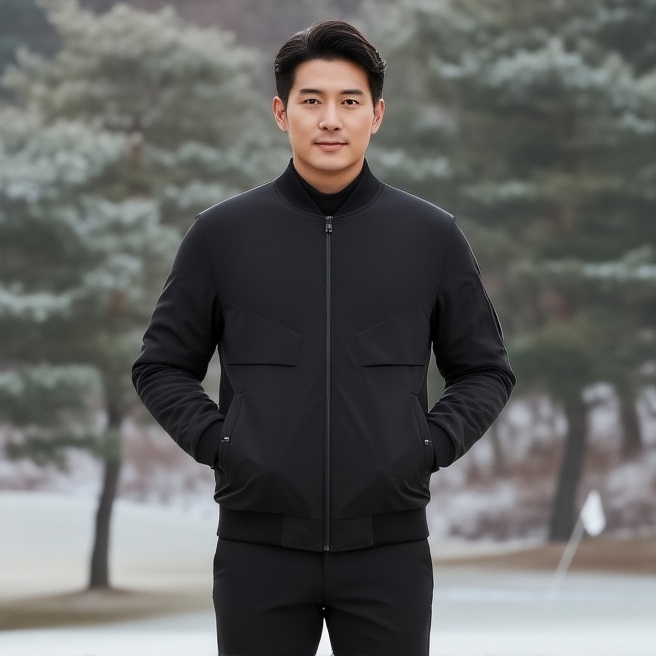 PING 핑골프 남자 겨울 골프웨어 블루종 덕다운 패딩점퍼 - 메인 이미지