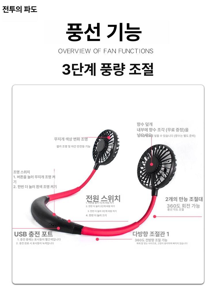 쿨링헬멧 탈부착형 안전모선풍기 건설현장 통풍 안전모 쿨러 부착형 - 상세 이미지 5