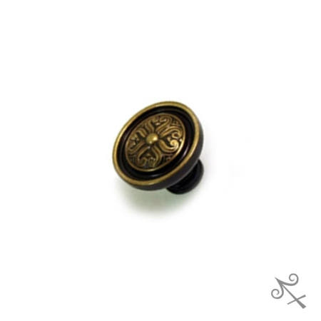 [컬러웨이브OEM]캔캔토토 크로바 1구 가구손잡이 30mm 소형 엔틱 붙박이손잡이