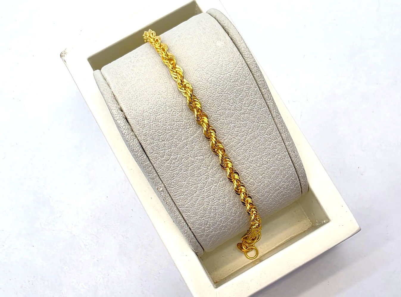 24K 순금 7.5g(2) 브레이드 팔찌(18K 연결고리 장식) - 상세 이미지 4