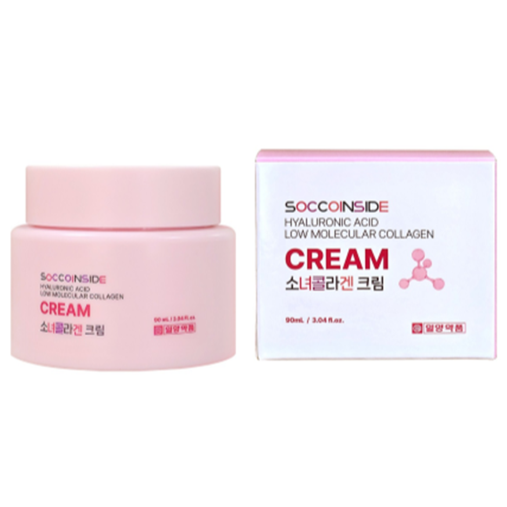 일양약품 히알루론산 저분자 콜라겐 크림 피부 수분 공급 속건조 탄력 진정 90ml, 3개 이미지 4