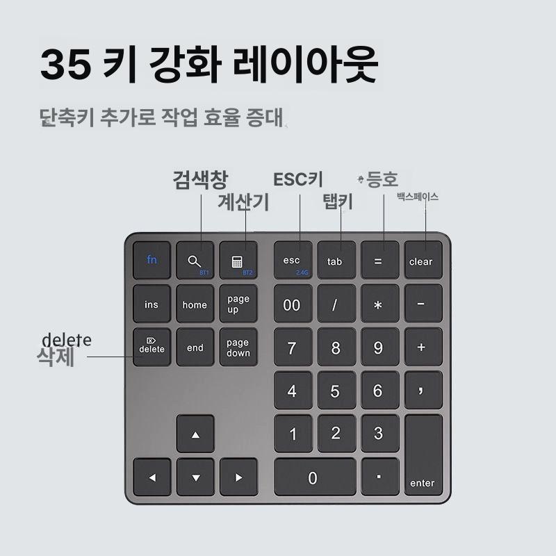 아이패드 단축키 키보드 무선 작업패드 드로잉 영상 편집 디자이너 키패드 - 상세 이미지 5
