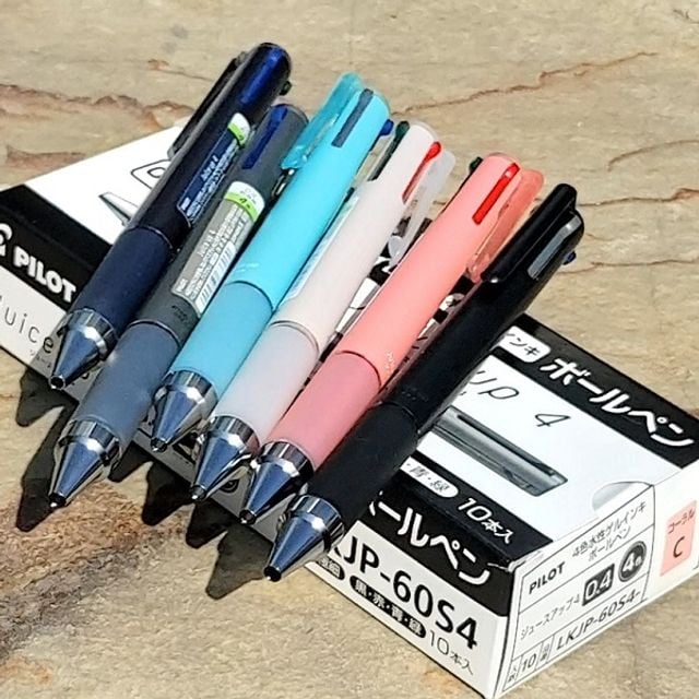 파이롯트 0.4mm 중성펜 쥬스업 4색볼펜/멀티펜 1다스 - 메인 이미지
