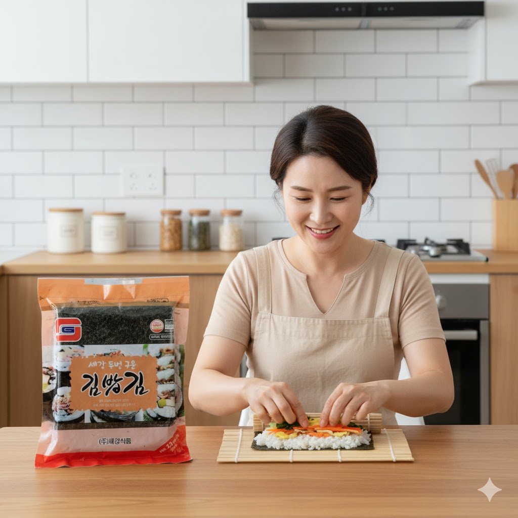 세강식품 두번구운김밥김100매 구멍없는 찰김 가정 식당 업소 도매가 220g, 10개 - 상세 이미지 3