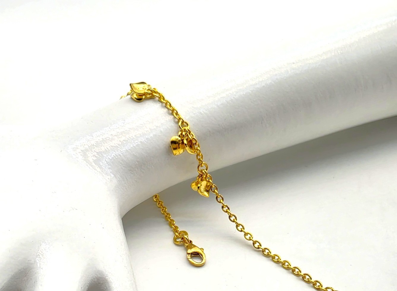 24K 순금 7.5g(2) 위스퍼 팔찌(18K 연결고리 장식) - 상세 이미지 3