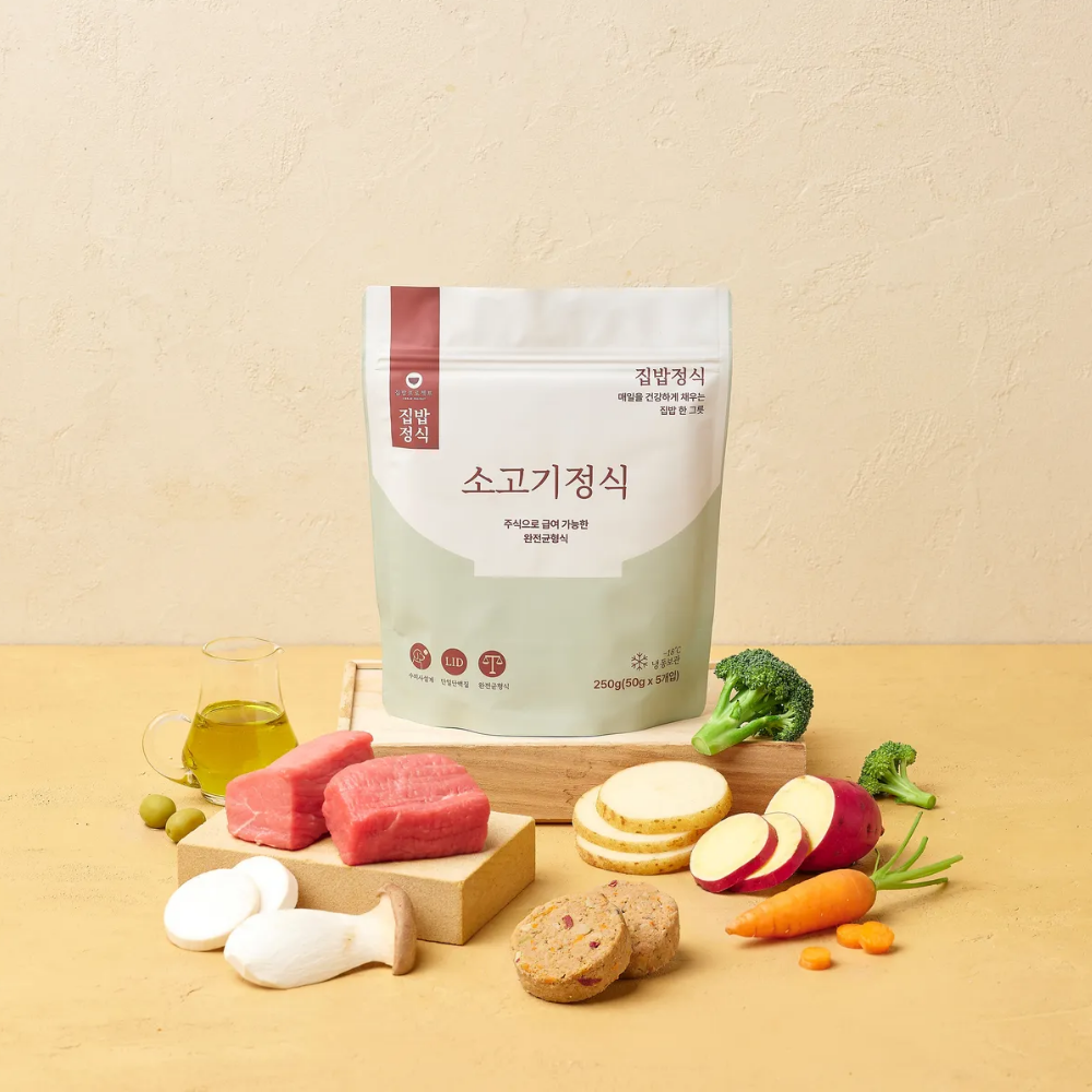 집밥정식 소고기정식 강아지 화식 1팩 250g 제품 이미지