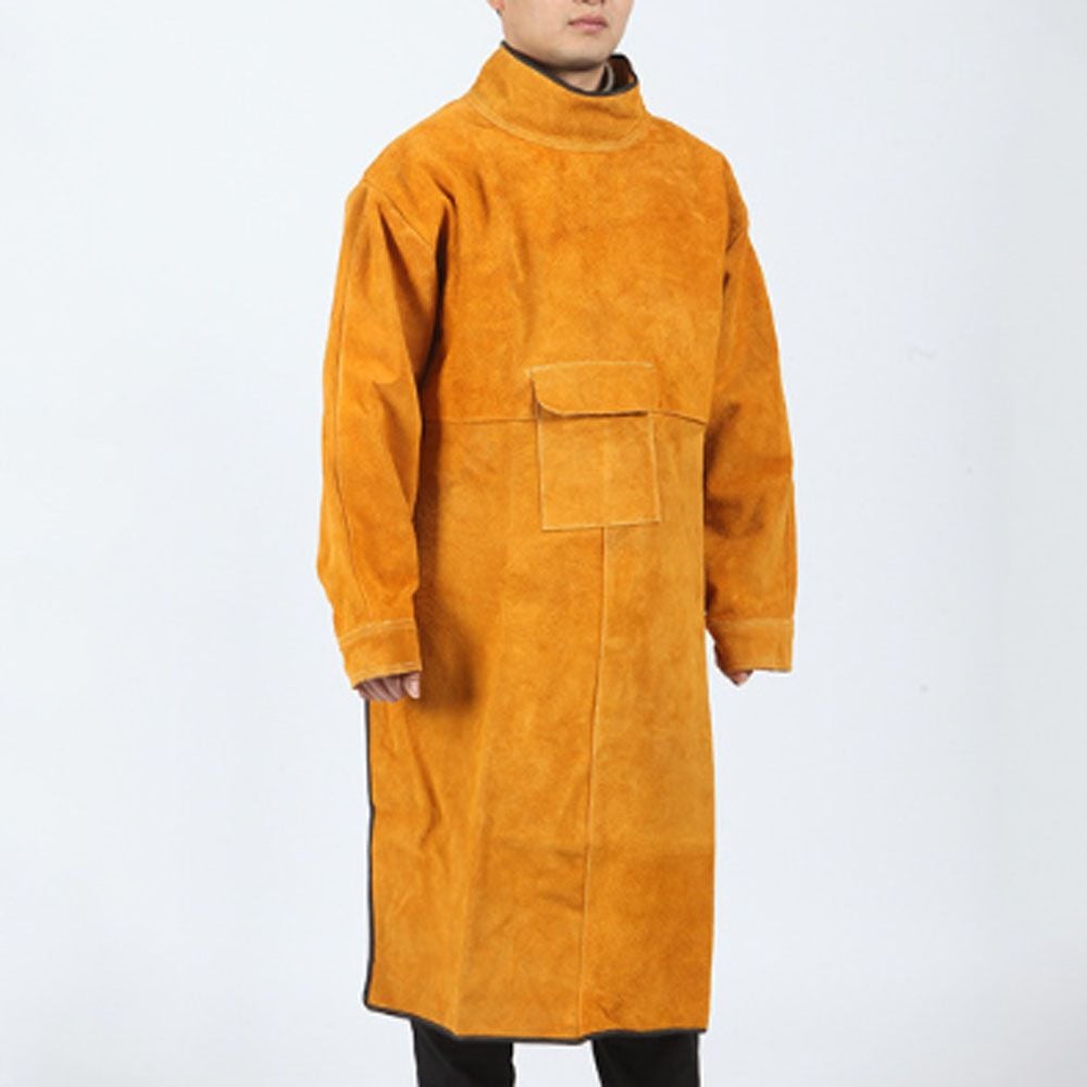 소가죽 용접복 기장100cm 용접작업복 방열복 화상방지 - 상품 이미지