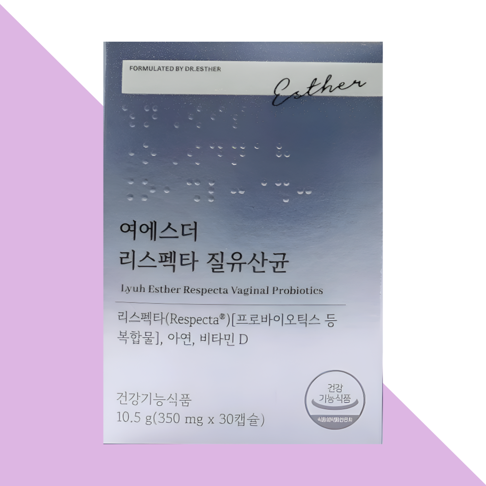 에스더포뮬러 여에스터 리스펙타 질유산균 30캡슐X1박스 - 상품 이미지