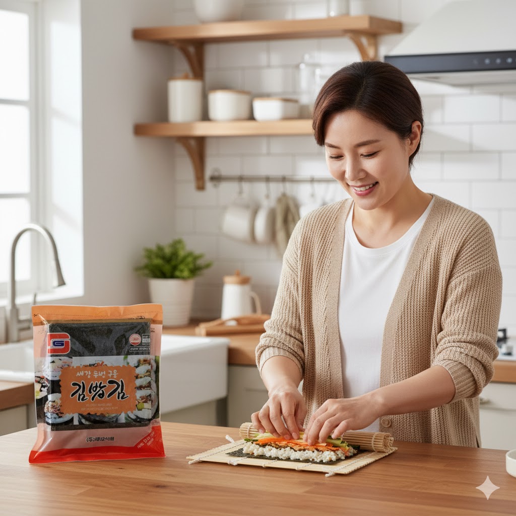 세강식품 두번구운김밥김100매 구멍없는 찰김 가정 식당 업소 도매가 220g, 10개 이미지 7