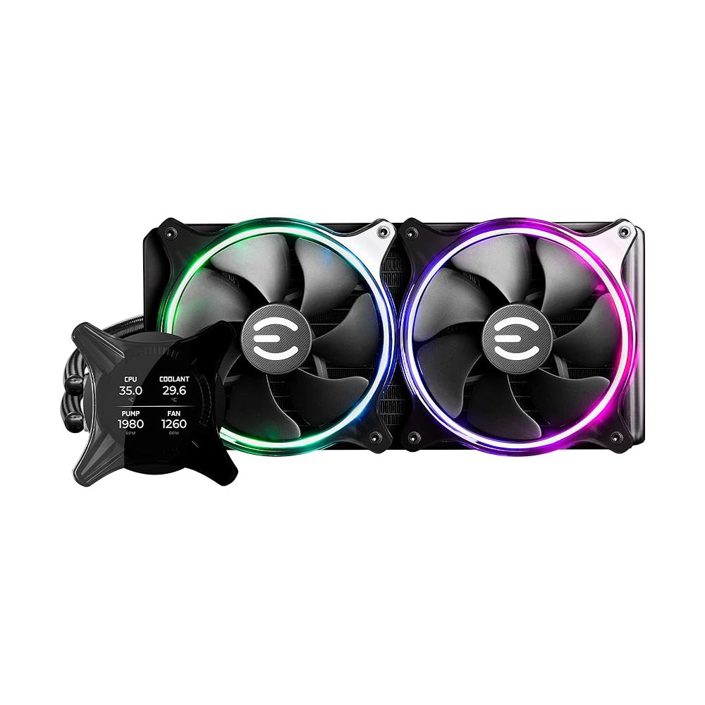 EVGA CLCx 280mm 올인원 LCD (400-HY-CX28-V1) CPU 쿨러 액체 280mm CLCx - 상세 이미지 2