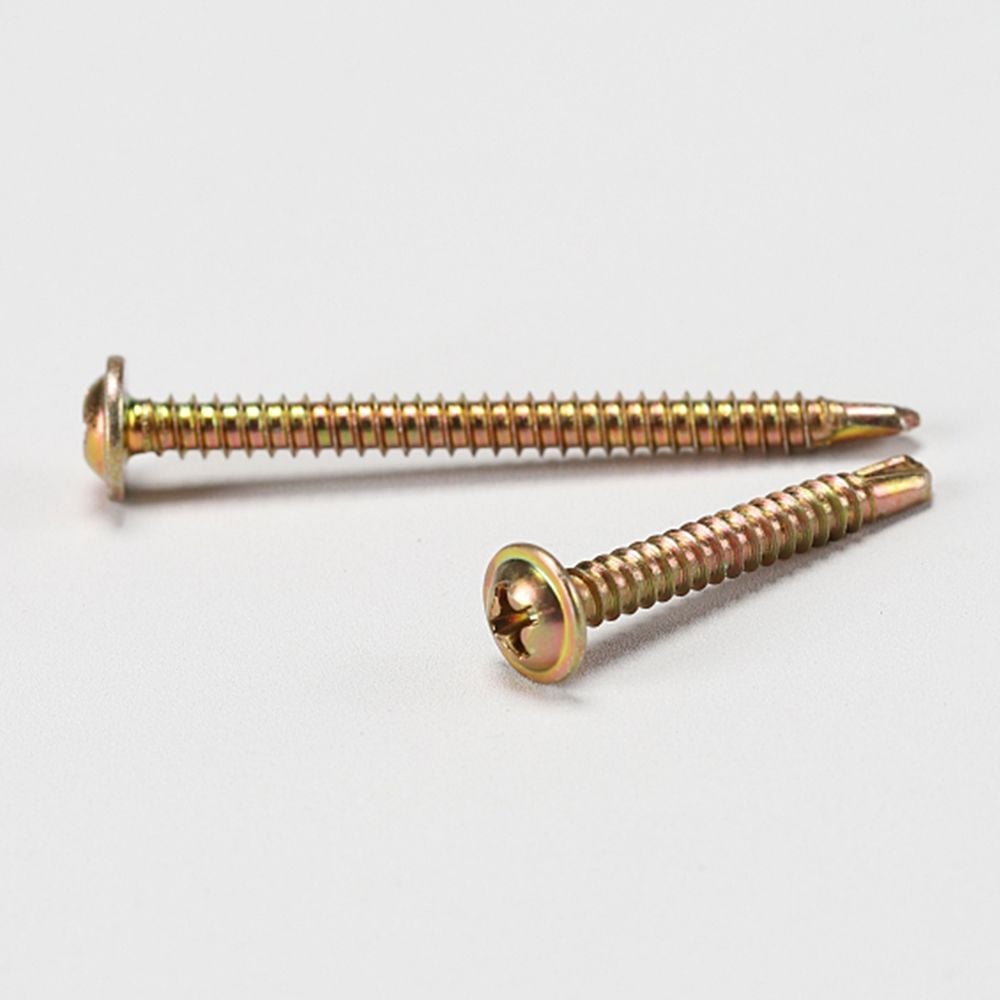 냄비머리 와셔붙이 직결피스 10mm 1000개입 유색 일반 - 상품 이미지