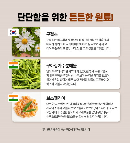 난각막 가수분해물 난간막 구아검 난각막 보스웰리아 효능 60정 1+1개 이미지 8
