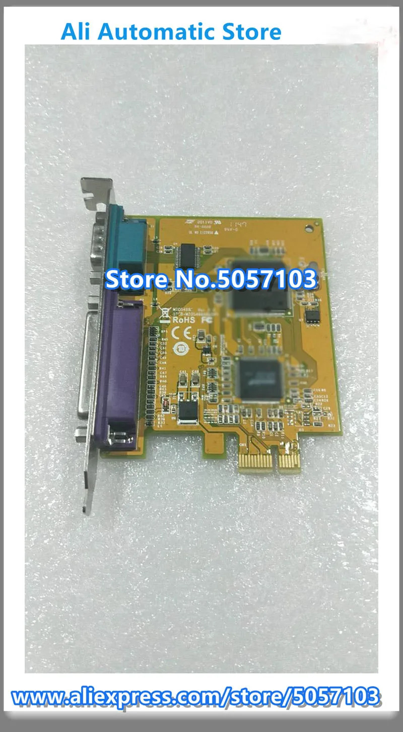 전체 높이 PCI-E 5R3FC YCJ65 GP385 9핀 직렬 포트 병렬 확장 LPT
